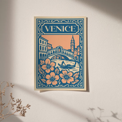 Venice Italy Travel Poster