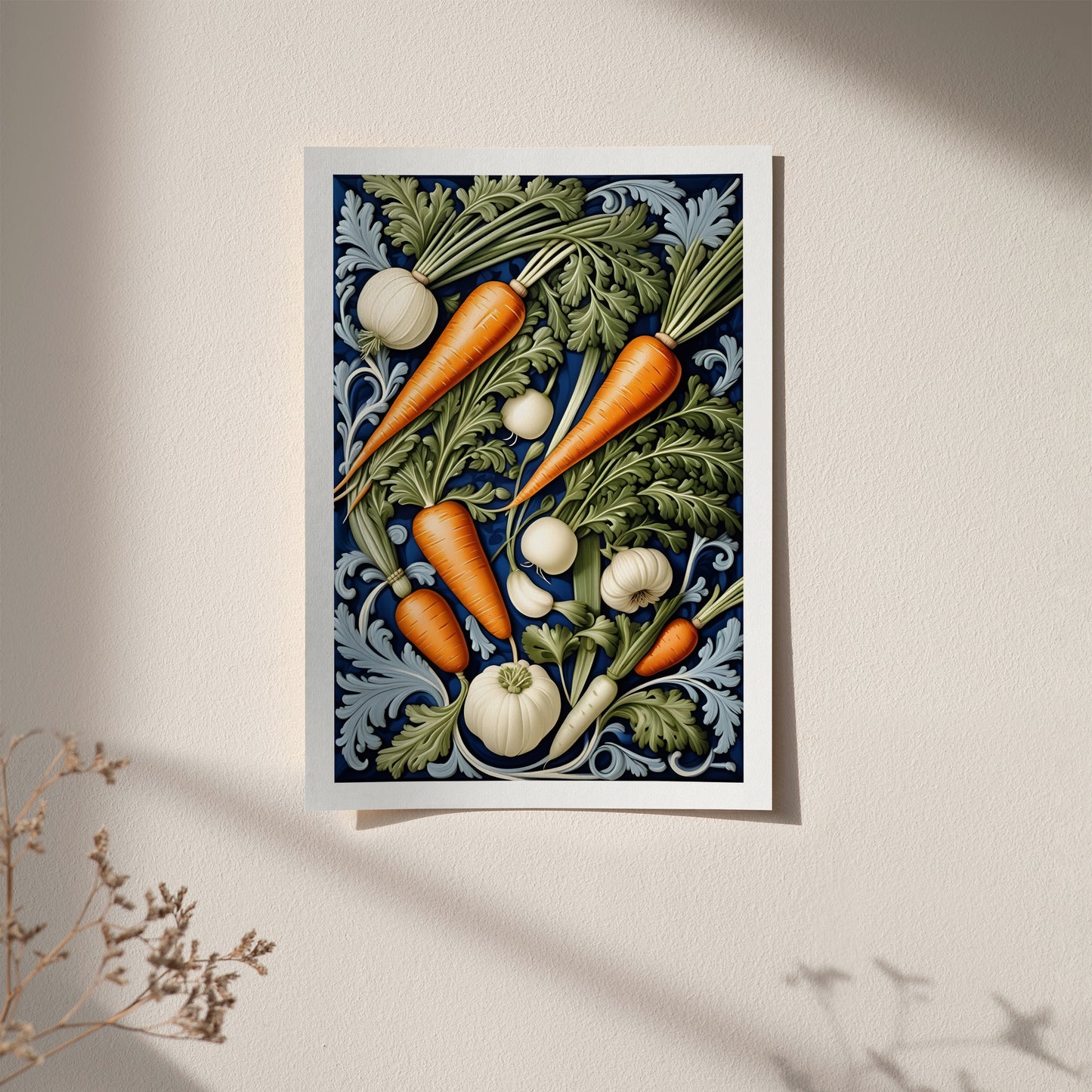 Carrots Farmhouse Decor Giclee Print