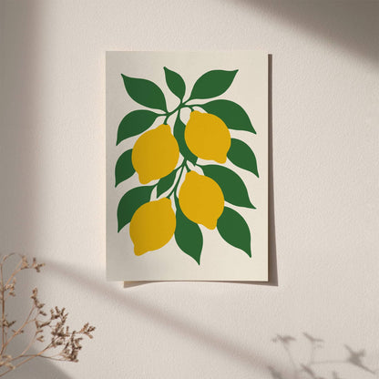 Sicilian Fruit - Lemon Art Print