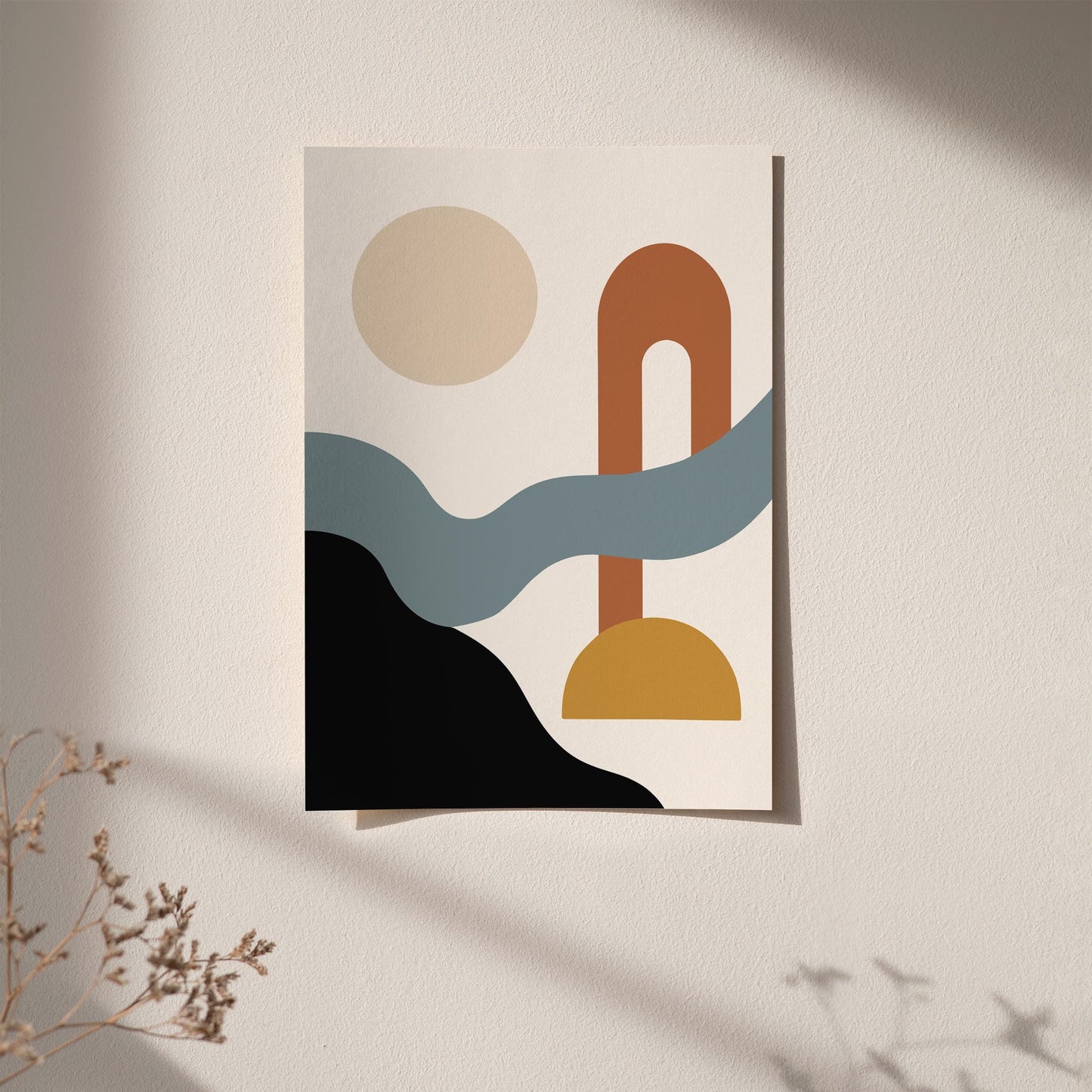 Modern Abstract Poster - Japandi Aesthetic Art Print