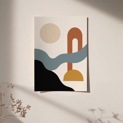Modern Abstract Poster - Japandi Aesthetic Art Print
