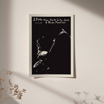 New York City Jazz & Blues Festival Vintage Wall Art