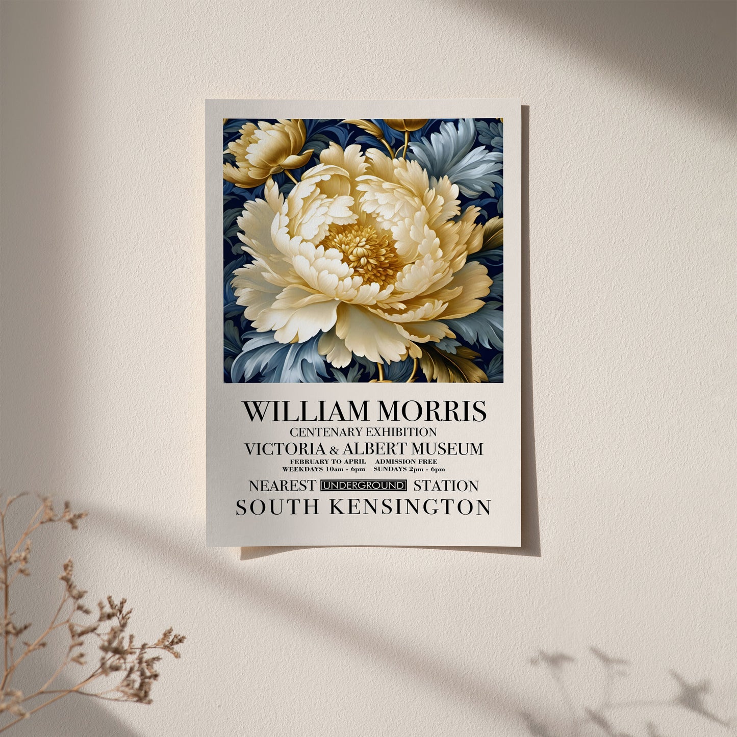 William Morris Luxury Floral Poster