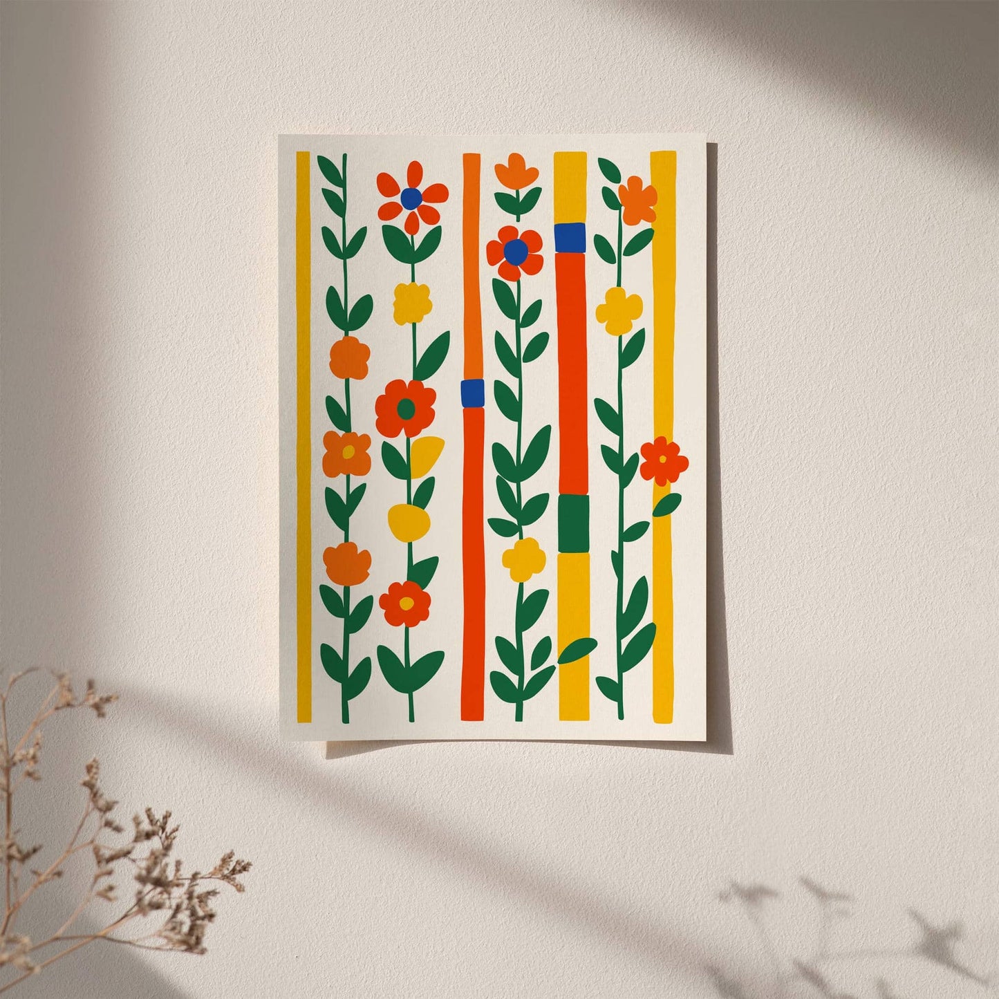 Colorful Abstract Nature Wall Art Print