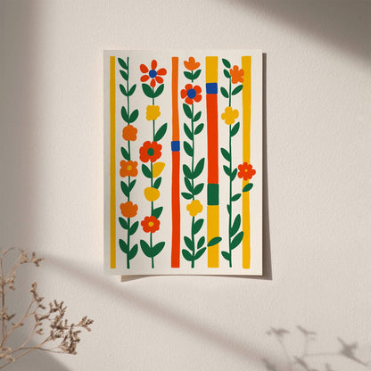 Colorful Abstract Nature Wall Art Print