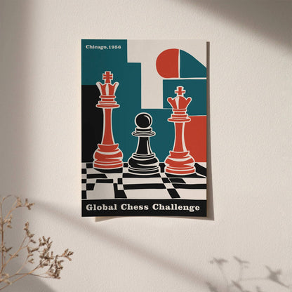 Global Chess Challenge Chicago Poster