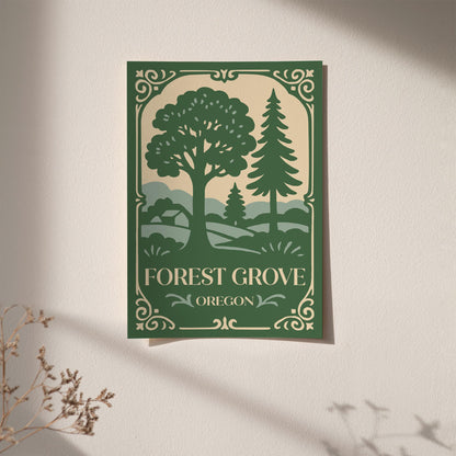 Forest Grove Oregon Travel Poster