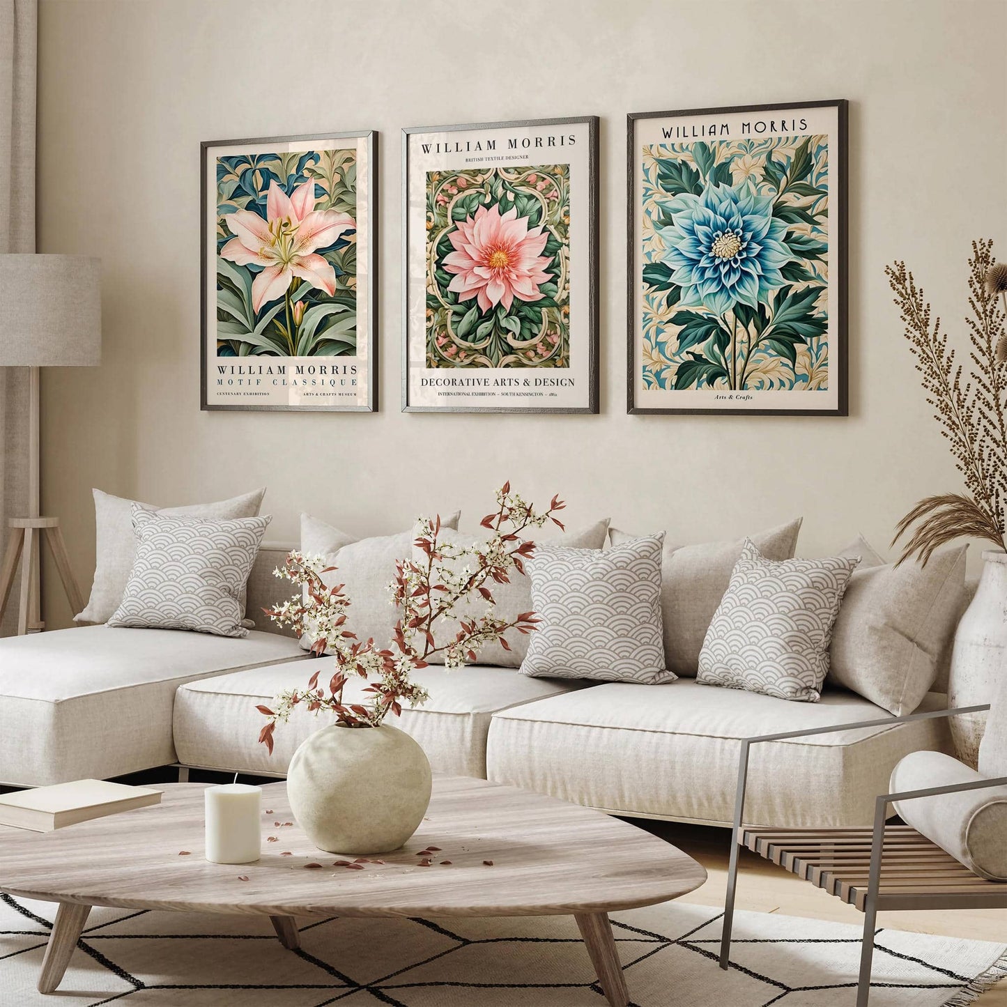 Art Nouveau W. Morris Floral Poster