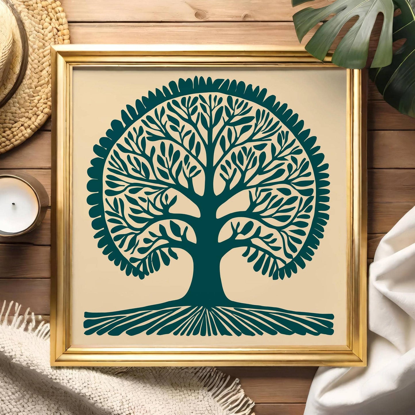 Magic Tree Square Art Print