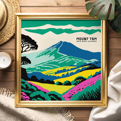 Mount Tamalpais, Marin County, CA – Square Print