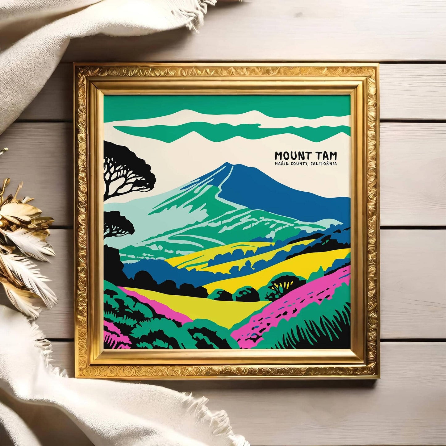 Mount Tamalpais, Marin County, CA – Square Print