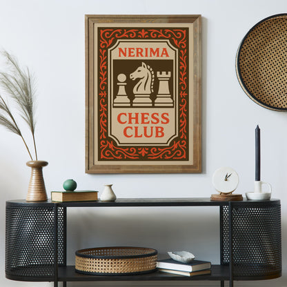 Nerima Chess Club Poster - Japanese Sport Print