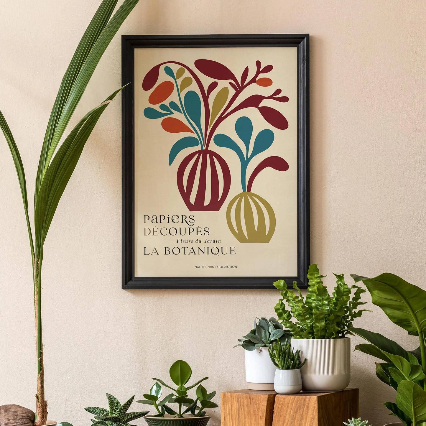 Papiers Decoupes Retro Botanical Art Print