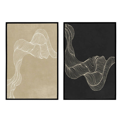 Set of 2 Modern Abstract Bohemian Posters - HypeSheriff
