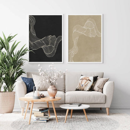 Set of 2 Modern Abstract Bohemian Posters - HypeSheriff