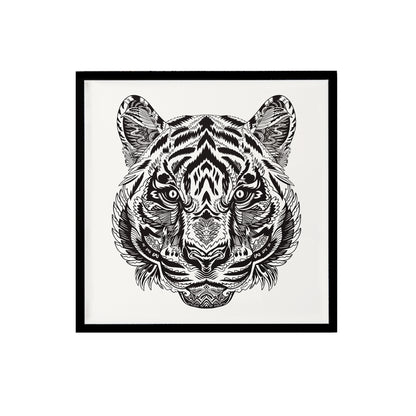 Tiger Head Zentangle Poster