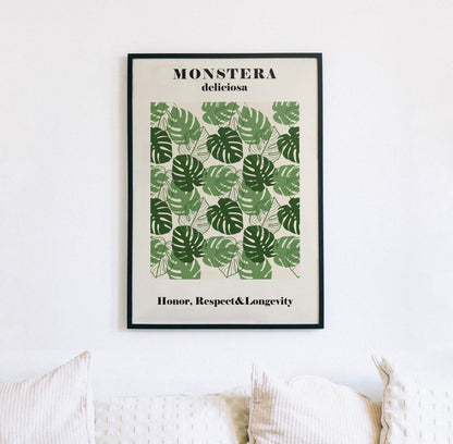 Monstera Illustration Print