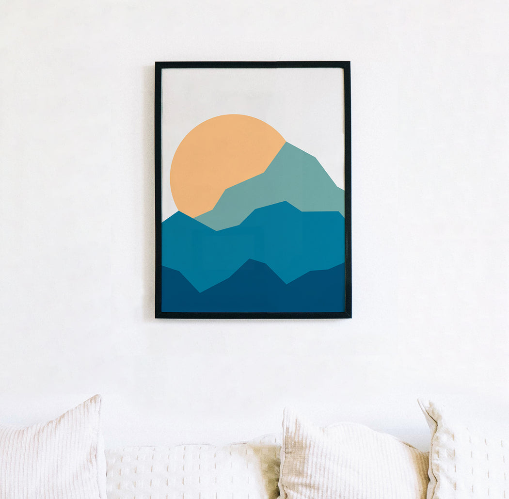 Minimalist Mountains Print