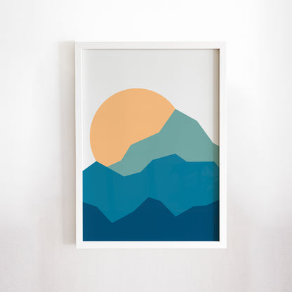 Minimalist Mountains Print