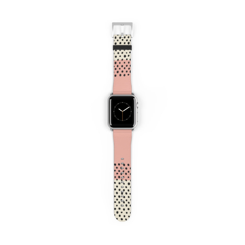 Pink Abstract Apple Watch Band