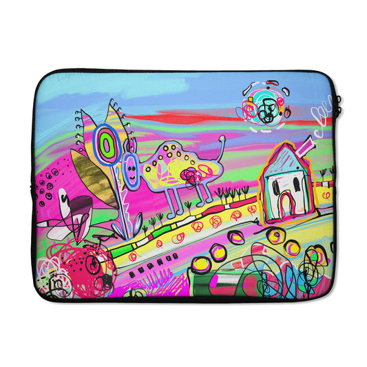 Psychedelic Landscape Macbook Case