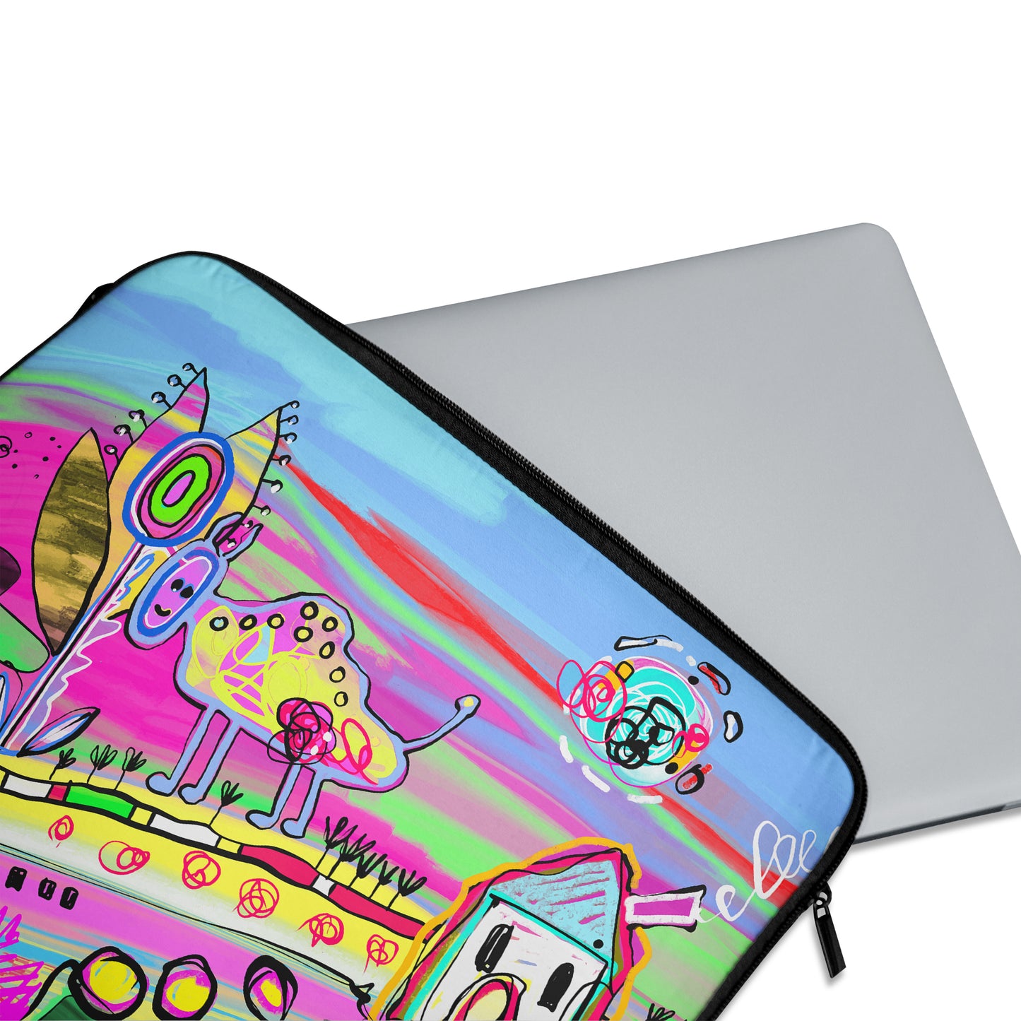 Psychedelic Landscape Macbook Case