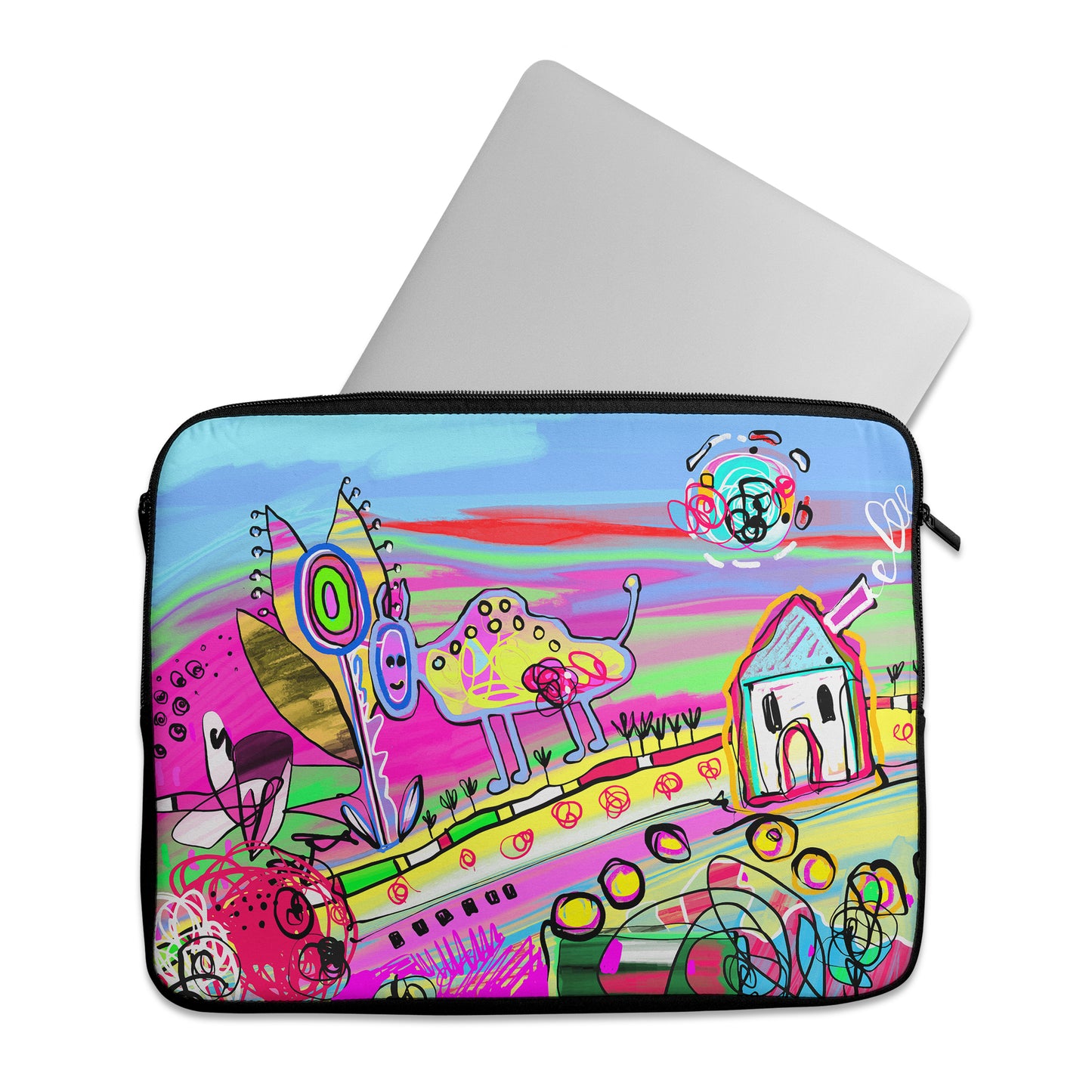 Psychedelic Landscape Macbook Case