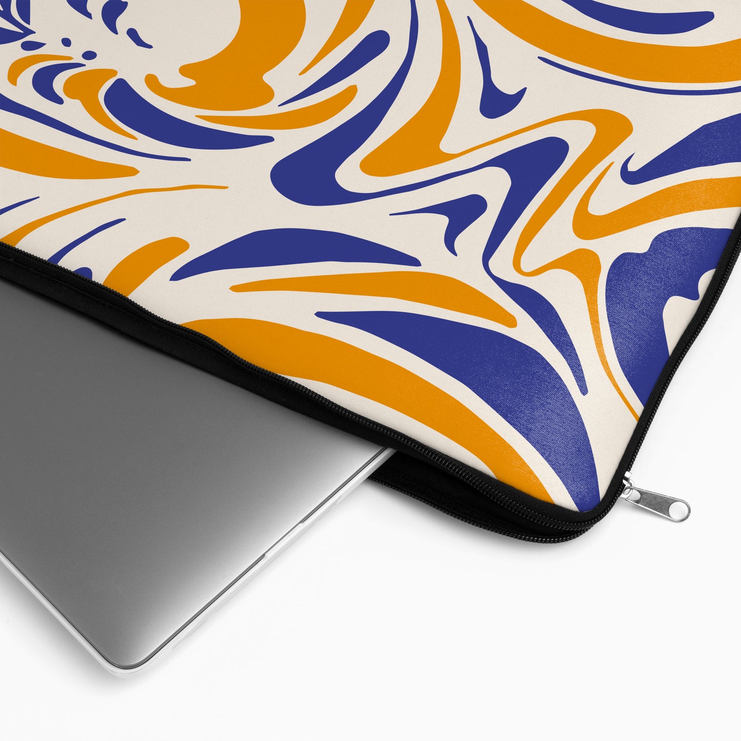 Blue and yellow liquid art MacBook Sleeve