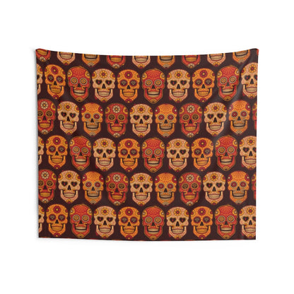 Calavera Skulls Wall Tapestry