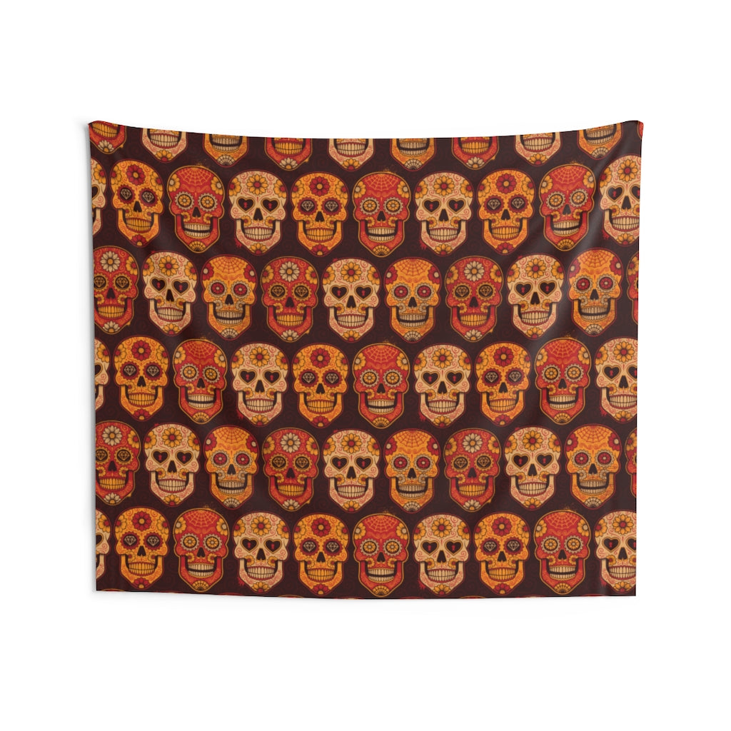 Calavera Skulls Wall Tapestry