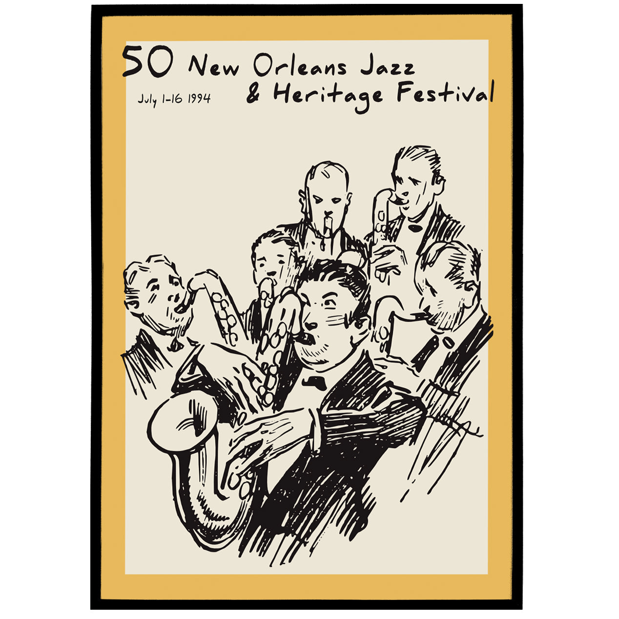 50 New Orleans Jazz & Heritage Festival Poster