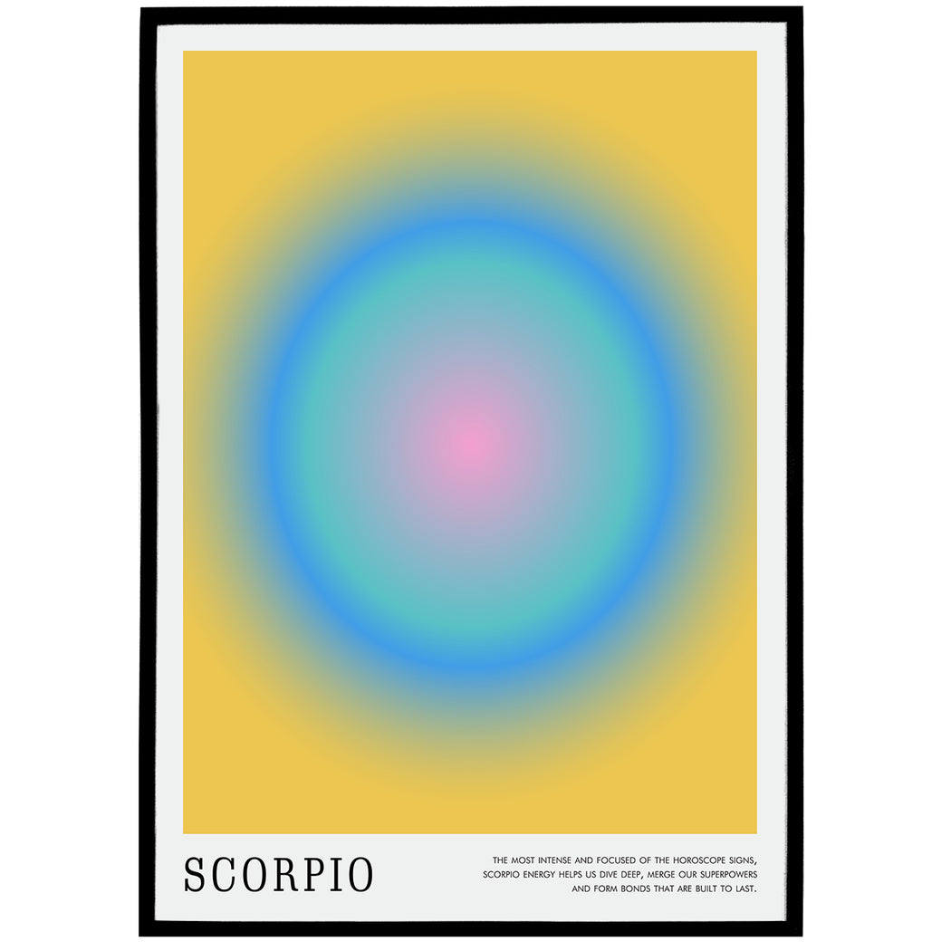 Scorpio Zodiac Sign Poster