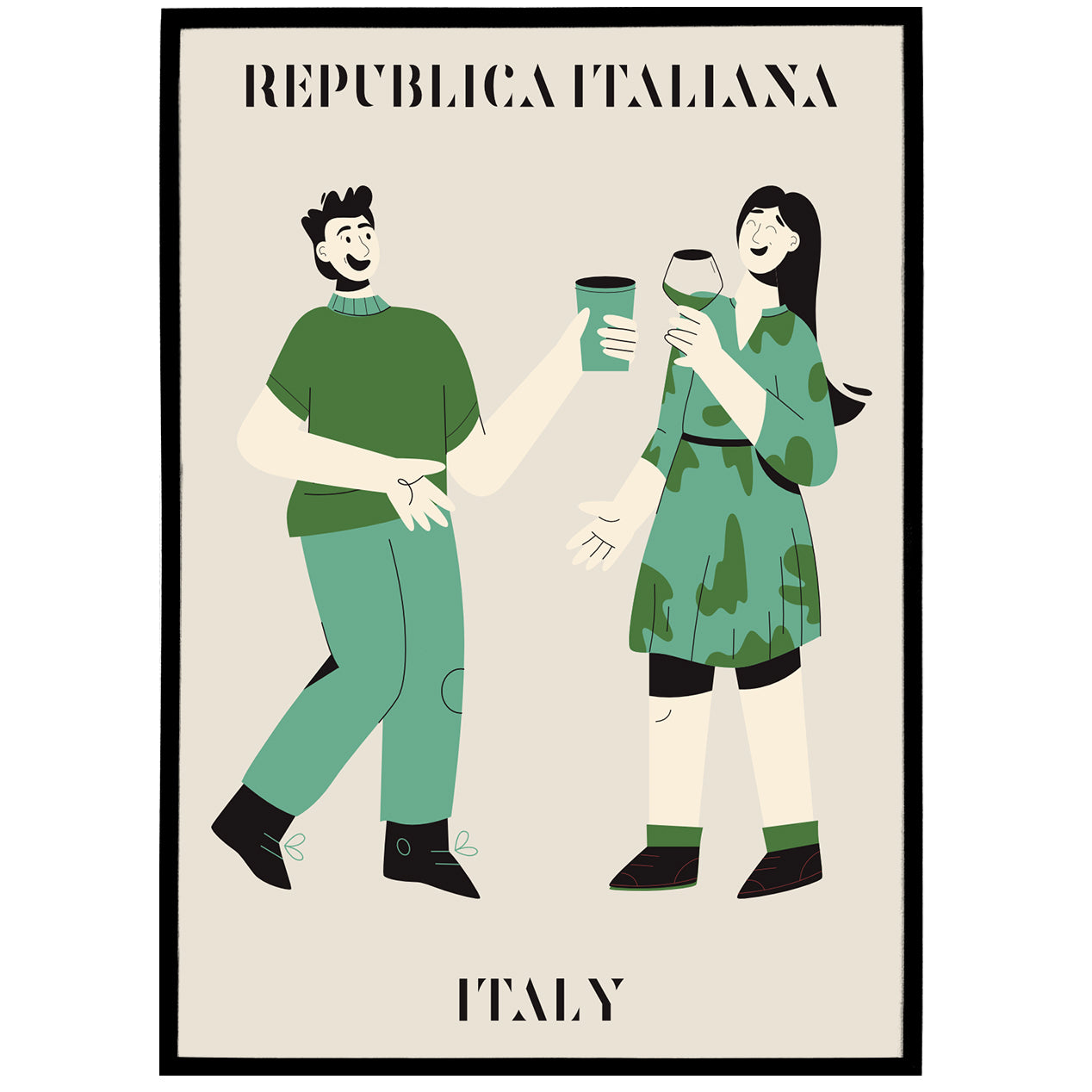 Minimalist Italy Travel Poster