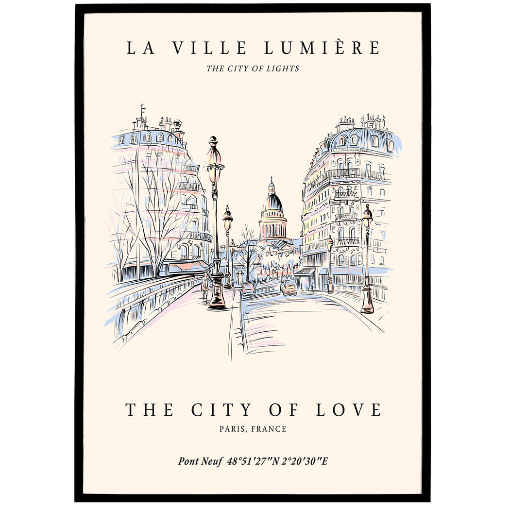 Paris - City of Love Poster