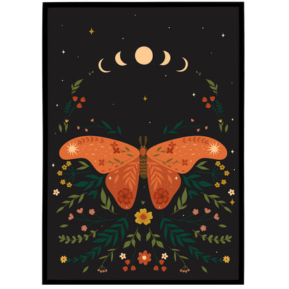 Bohemian Moth Poster