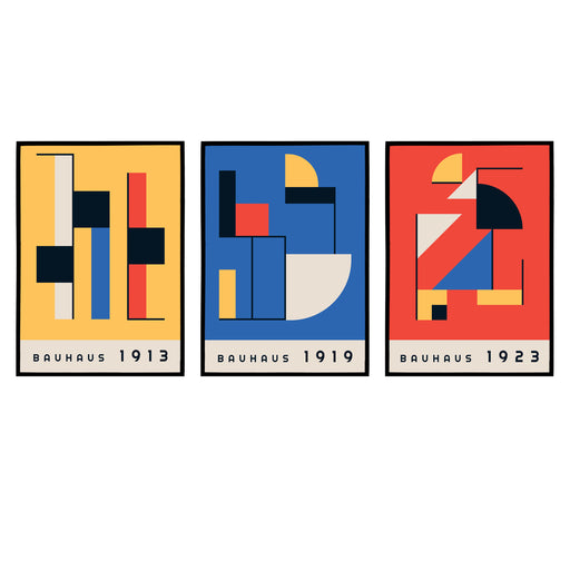 Set of 3 Matching Bauhaus Posters