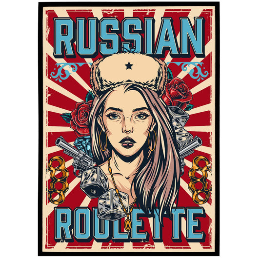 Russian Roulette Poster - HypeSheriff