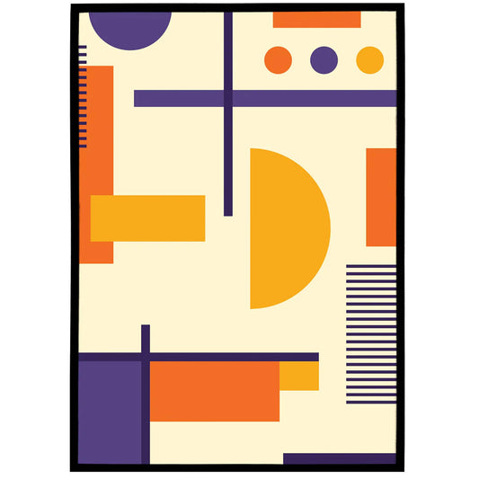 Modern Geometric Poster - HypeSheriff