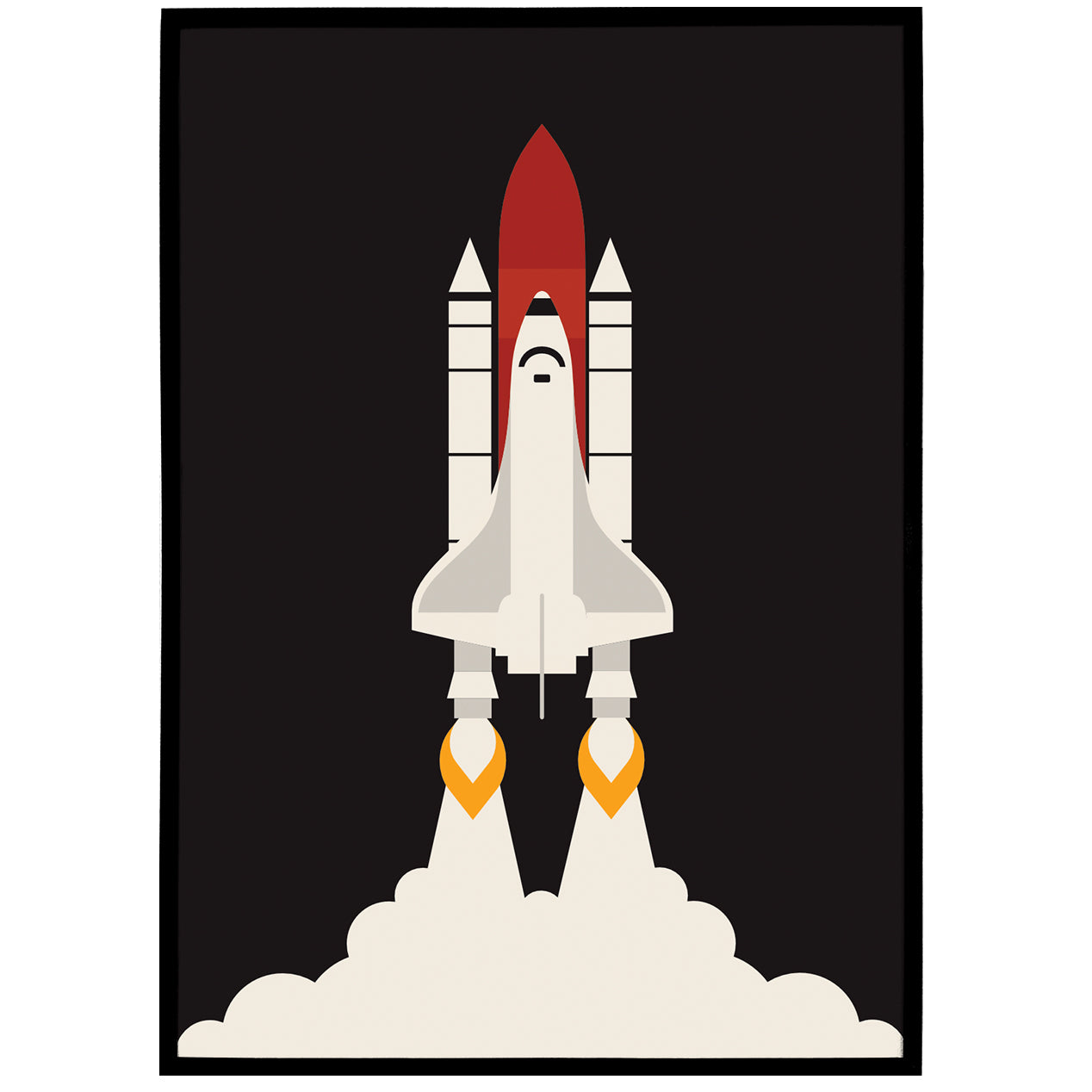 Space Shuttle Minimalist Poster