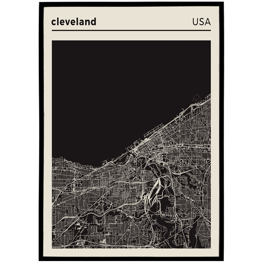 Cleveland Map Poster