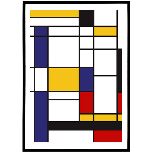Mondrian Abstract Poster