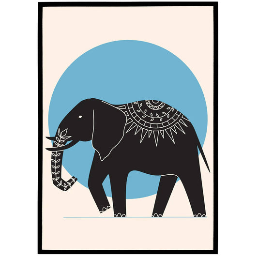 Elephant Scandinavian Poster - HypeSheriff