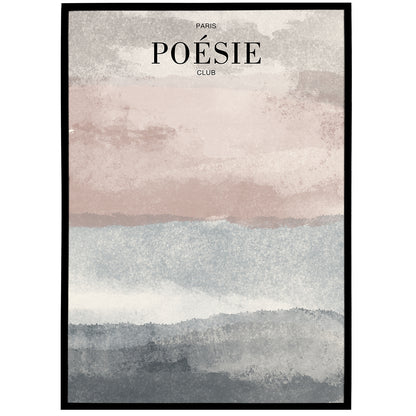 Painted Paris Poesie Club Poster