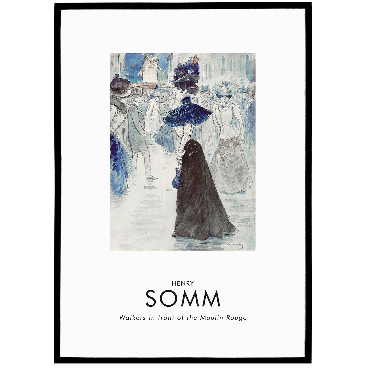 Henry Somm, Parisian Woman Poster