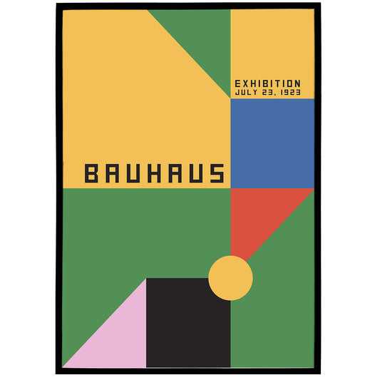 Bauhaus, Vintage Retro Poster