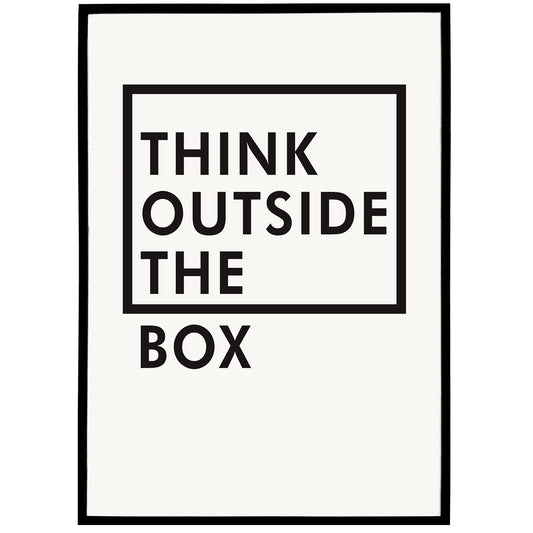 Think Outside The Box Poster