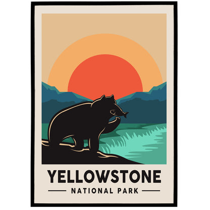 Yellowstone National Park Poster