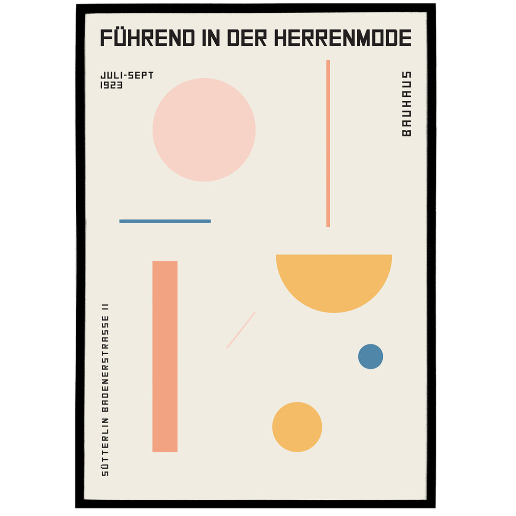 Pastel Bauhaus Poster