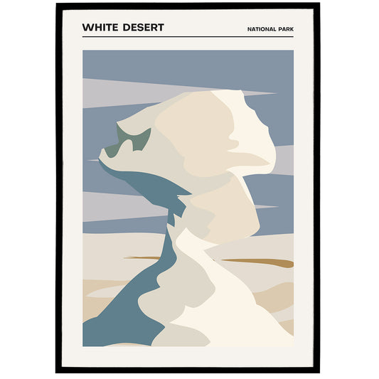 White Desert National Park Poster