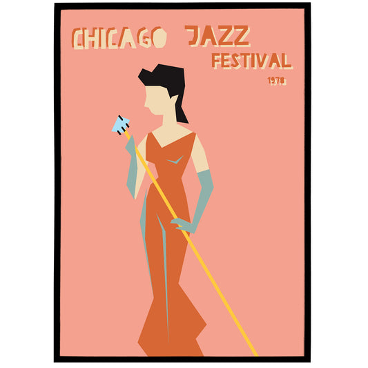 1978 Chicago Jazz Festival Poster - HypeSheriff